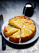 Brown butter pear cake
