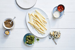Topping ideas for white asparagus