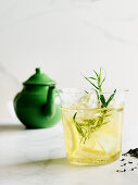 Ide tea with lemon and tarragon