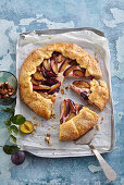 Galette with plums