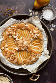 Gluten free Vegan Almond Pear Cake