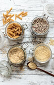 Grains, grain produce and pseudo grains