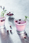 Cranberry and rosemary drink