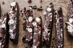 Cranberry-hazelnut chocolate