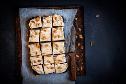 Chocolate Brownie with Penut Butter Frosting