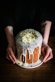 Easter Bread Kulich with Pistachios (Russia)