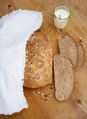 Ayran bread with oats