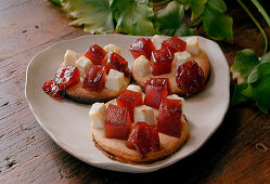 Cracker with Guava and Cheese