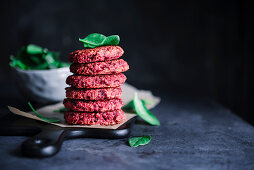 Beetroot and quinoa patties