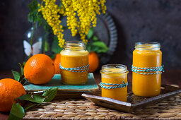 Carrot, orange, ginger and turmeric smoothie served