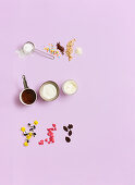 Ingredients for quick baking decorations