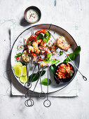 Spice Alley Grilled Coconut Prawns With Lime Leaves