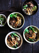 Taiwanese Beef and Noodle Soup with Hot Bean Paste