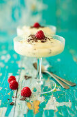 Men's cream (Westphalian vanilla pudding cream with chocolate sprinkles and rum)