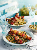 Chicken Shish Kebab with Couscous Tabbouleh