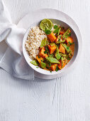 Asian Style Runner Bean and Sweet Potato Curry