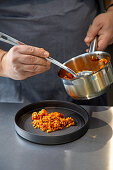 Preparing Syrian buckwheat