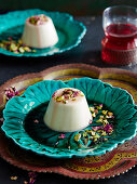 Moroccan Panna Cotta with Pistachio Dukkah