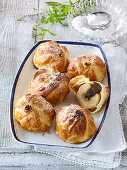 Baked apples in French pastry