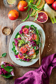 Blood orange salad with fennel and avocado