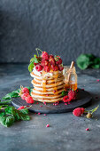 Raspberry pancakes