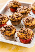 Peanut butter muffins with streusel