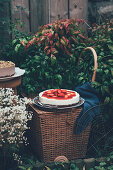 Strawberry cheesecake with white chocolate