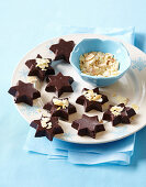 Chocolate almond stars