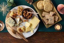 Cheese, crackers and chutney