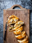 Strudel filled with chicken