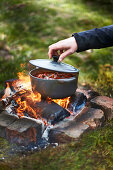 Kochen am Lagerfeuer