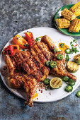 Mexican lime and coriander spatchcock chicken