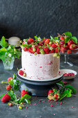 Strawberry buttercream cake