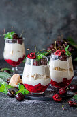 Cherry tiramisu