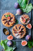 Fig frangipane tarts