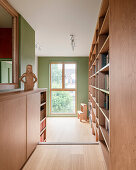 Library and study in the converted and extended loft