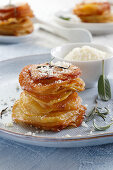 Pommes Anna (Kartoffelauflauf, Frankreich) in Muffinform gebacken