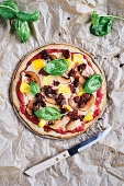 Vegane Quinoa-Hirse-Pizza
