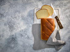 Milk bread, sliced