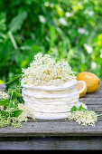 Elderflower meringue cake