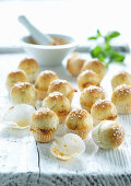Mini Basil muffins