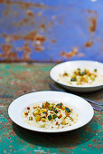 Creamy courgette risotto