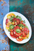 Garden tomato salad