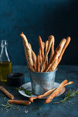 Rosermary, olive oil and sea salt breadsticks