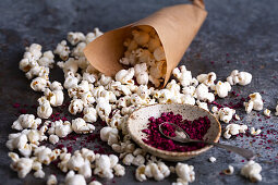 Popcorn mit Rote-Bete-Salz