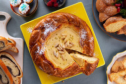 Pasca cu smantana (Osterkuchen mit Schmand, Rumänien)