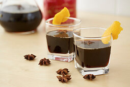 Coffee cocktails with star anise