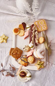 Verschiedene Weihnachtsplätzchen
