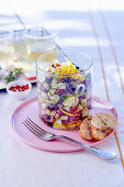 Greek-style bean trio salad