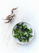 Seaweed and kale chips